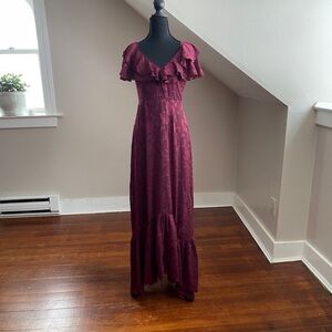 Francesca's Collections Ruffle Maxi Dress